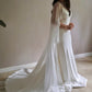 Lace Trim Bridal Capelet