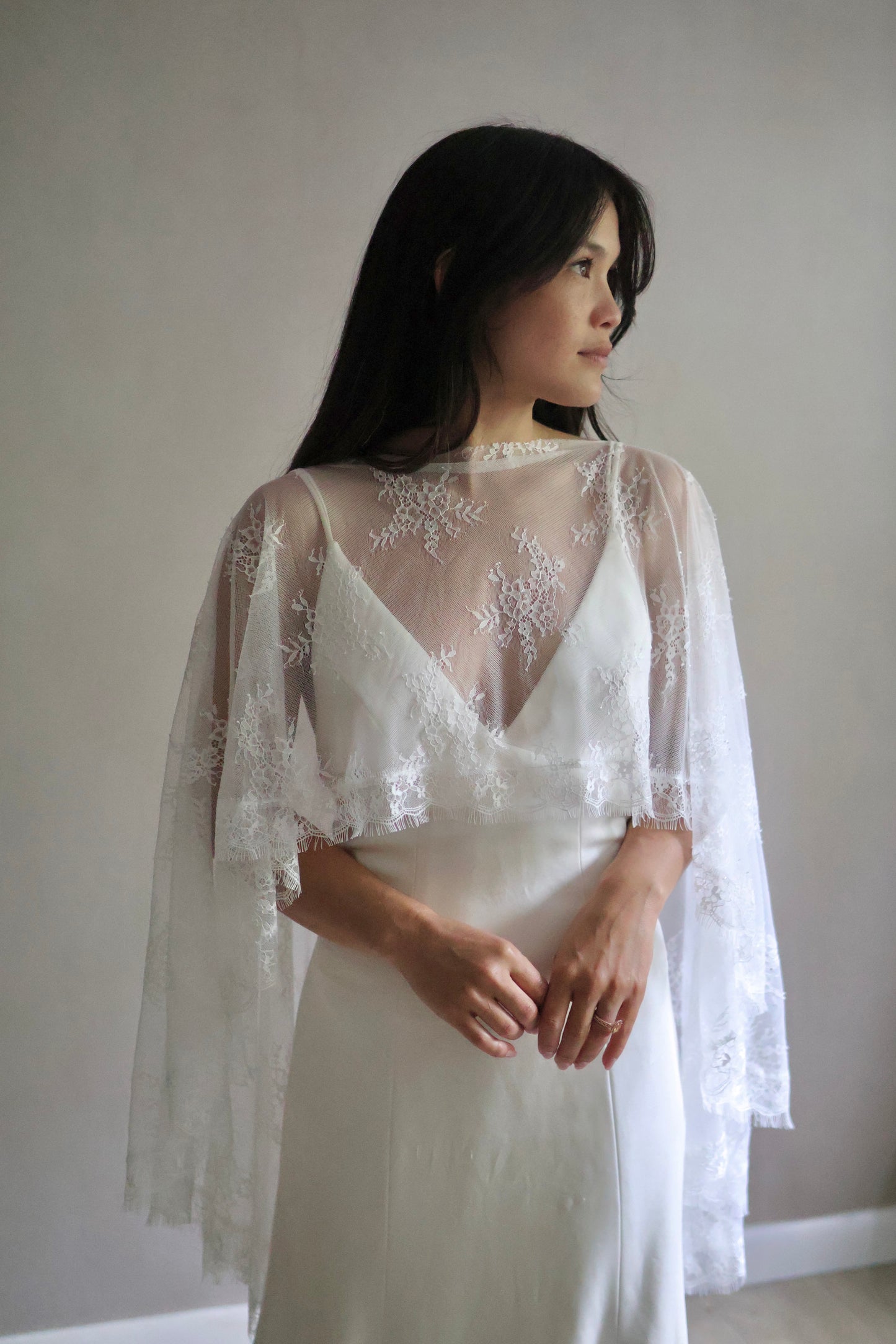 Full Lace Bridal Capelet
