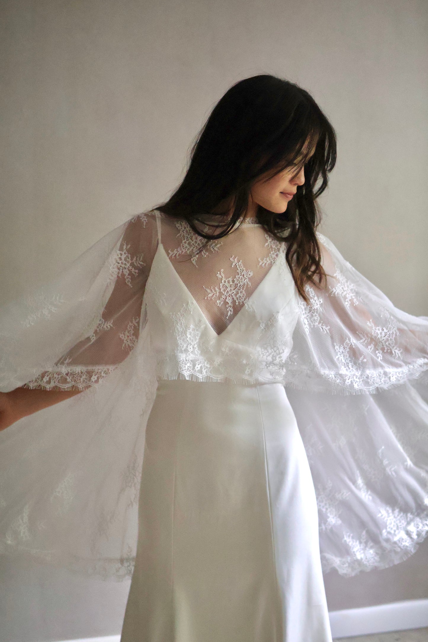 Full Lace Bridal Capelet