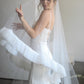 Ruffle Drop Veil