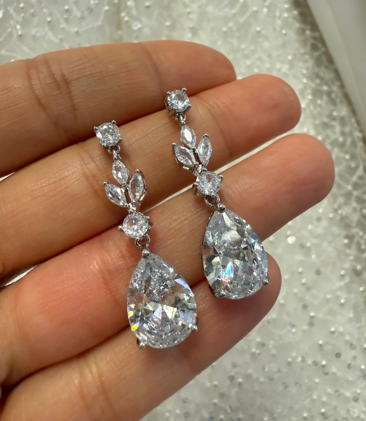Stella Crystal Drop Earrings