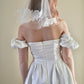 Floral Lace Applique Mini Veil