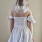 Floral Lace Applique Mini Veil