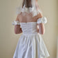 Floral Lace Applique Mini Veil