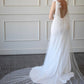 Bridal Cape with Shoulder Bows