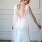 Bridal Cape with Shoulder Bows