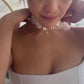 Lace Choker with Pearl Pendant