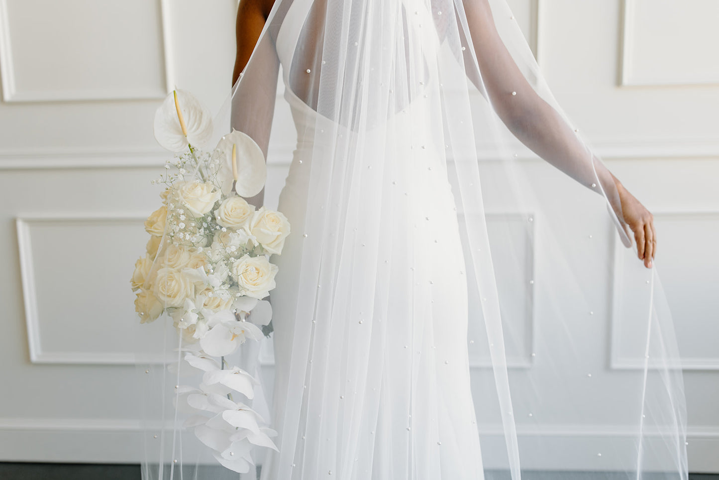 Extra Wide Pearl Veil – Tailoredtulle